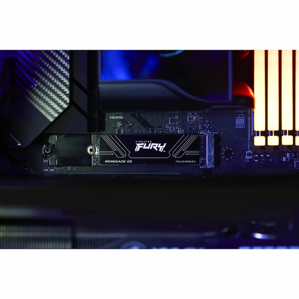 Kingston FURY Renegade G5 PCIe Gen5 NVMe M.2 SSD – 1TB, 2TB, 4TB Kingston FURY Renegade G5 PCIe Gen5 NVMe M.2 SSD – 1TB, 2TB, 4TB
